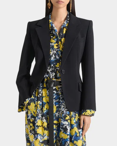 Givenchy Single-breasted Blazer Jacket In Black