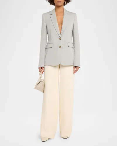 Stella Mccartney Single-breasted Regular Jacket In Gray