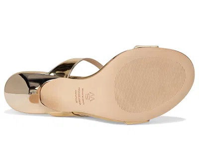 Stuart Weitzman Metallic-effect Double-strap Sandals In Multi