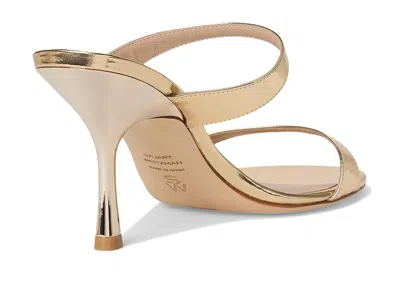 Stuart Weitzman Metallic-effect Double-strap Sandals In Multi