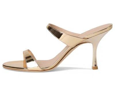 Stuart Weitzman Metallic-effect Double-strap Sandals In Multi