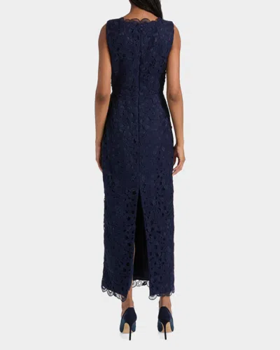 Milly Molly Lace Gown Maxi Dress In Blue