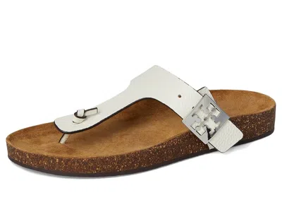 Tory Burch Mellow T-strap Sandal In White