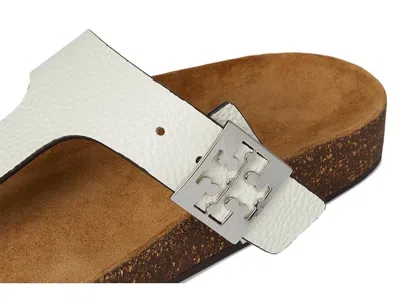 Tory Burch Mellow T-strap Sandal In White
