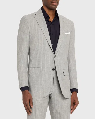 Kiton Wool Single-breasted Suit In Gray