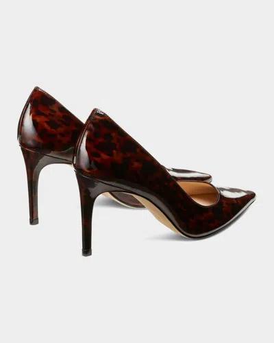 Stuart Weitzman 75mm Stuart Power Pointed-toe Stiletto Pumps In Burgundy