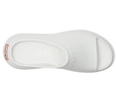 Hunter Haddie Platform Slide Sandal In White
