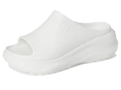 Hunter Haddie Platform Slide Sandal In White