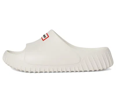 Hunter Faroe Platform Slide Sandal In White