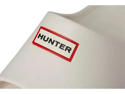 Hunter Faroe Platform Slide Sandal In White