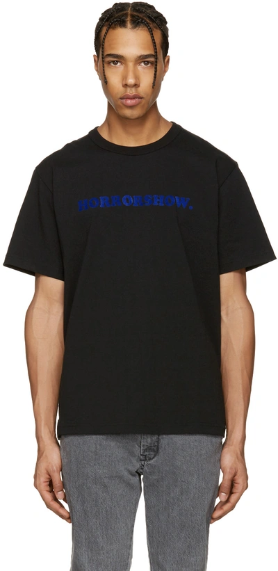 sacai THE T-SHIRTS size5 black × 1 Sacai - NYLON TWILL X COTTON JERSEY T-SHIRT | HBX - Globally