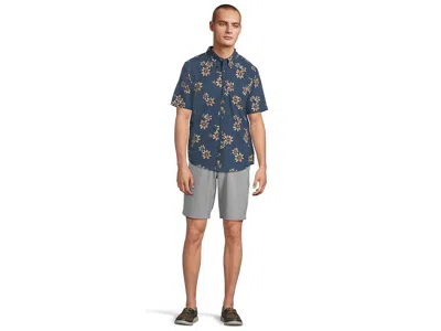 Salty Crew Breezer Performance Button Up In Blue