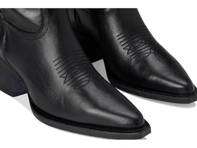 Steve Madden Albany Western Boot In Black