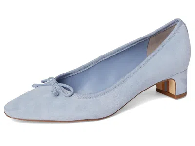Sam Edelman Rosa Block Heel Ballet Cape Blue Leather In Blue