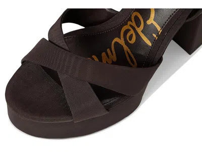 Sam Edelman Savannah Ankle Strap Platform Sandal In Brown