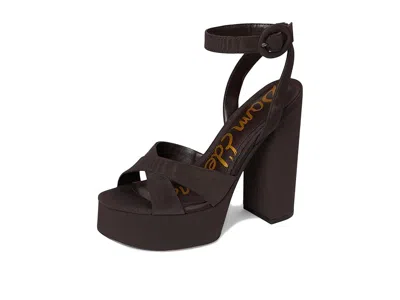 Sam Edelman Savannah Ankle Strap Platform Sandal In Brown