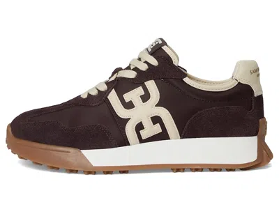 Sam Edelman Logo-embossed Sneakers In Brown