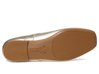 Vionic Wide Width Alameda Mary Jane Flat In Gold