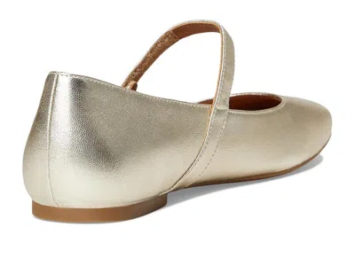 Vionic Wide Width Alameda Mary Jane Flat In Gold