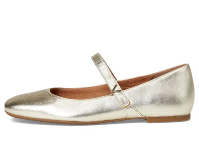 Vionic Wide Width Alameda Mary Jane Flat In Gold