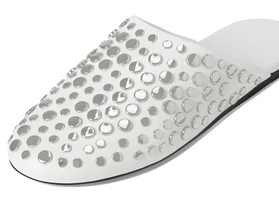 Tory Burch Studded Mule In White