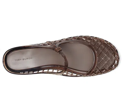 Tory Burch Mellow Jelly Mary Jane Ballerina Mules In Purple