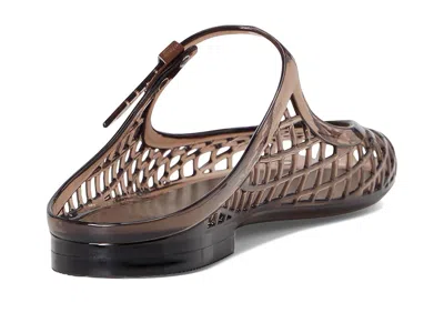 Tory Burch Mellow Jelly Mary Jane Ballerina Mules In Purple