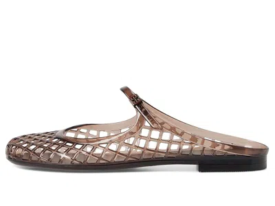 Tory Burch Mellow Jelly Mary Jane Ballerina Mules In Purple