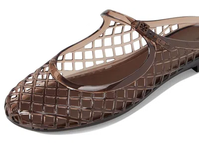 Tory Burch Mellow Jelly Mary Jane Ballerina Mules In Purple
