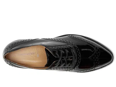 Johnston & Murphy Ulyssa Wingtip Platform Oxford In Black