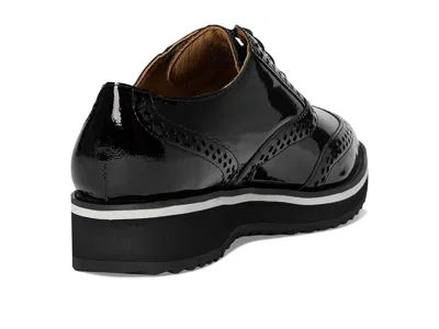 Johnston & Murphy Ulyssa Wingtip Platform Oxford In Black
