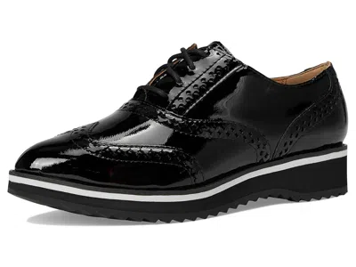 Johnston & Murphy Ulyssa Wingtip Platform Oxford In Black