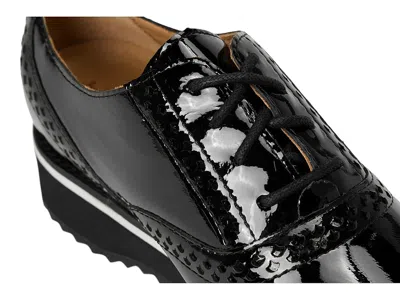 Johnston & Murphy Ulyssa Wingtip Platform Oxford In Black