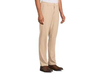 Johnston & Murphy Xc4 Performance Flat Front Pants In Neutral