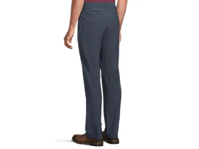 Johnston & Murphy Xc4 Performance Flat Front Pants In Blue