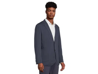 Johnston & Murphy Xc Flex Solid Knit Blazer In Blue