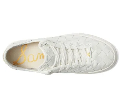 Sam Edelman Poppy Woven Sneaker In White
