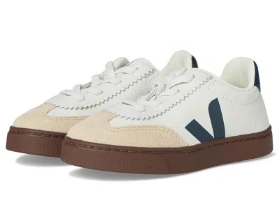 Veja Kids Leather Small Volley Trainers In White