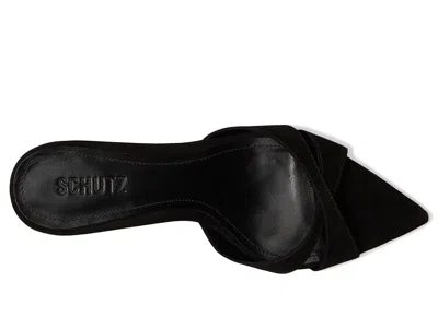 Schutz Hilda Leaf Mule In Black