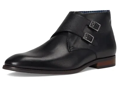 Stacy Adams Kaius Double Monk Strap Boots In Black