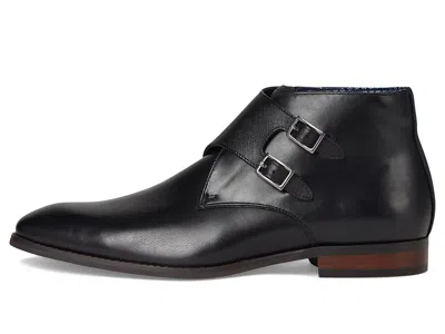 Stacy Adams Kaius Double Monk Strap Boots In Black