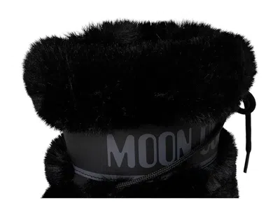 Moon Boot Ltrack Low Faux-fur Boots In Black