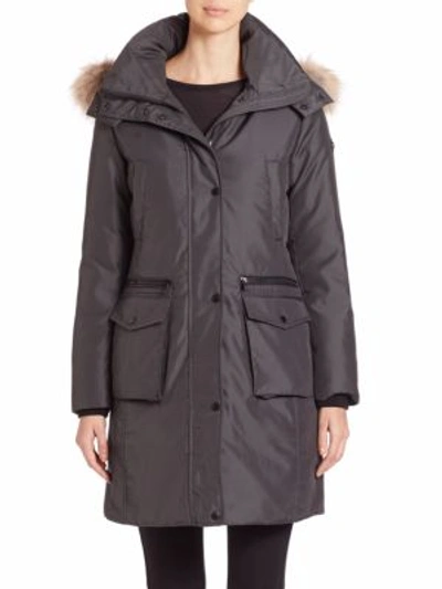 Andrew Marc Jamie Coyote Fur-trimmed Parka