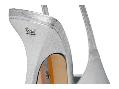 Sam Edelman Odette Pointed Toe Slingback Pump In Silver