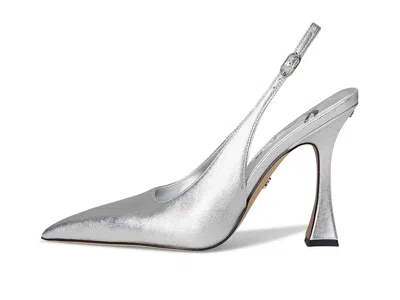 Sam Edelman Odette Pointed Toe Slingback Pump In Silver