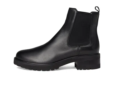 La Canadienne Wave Leather Bootie In Black