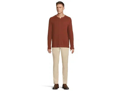 Johnston & Murphy Split-neck Pullover In Red