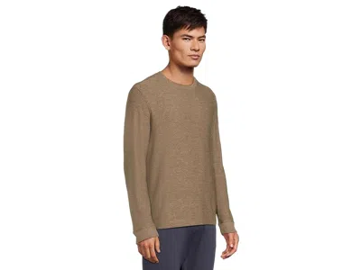Johnston & Murphy Melange Pullover In Brown