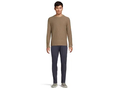 Johnston & Murphy Melange Pullover In Brown