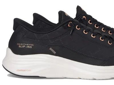 Skechers Slipins Contour Foam Cozy Fit Slipon Sneaker In Black